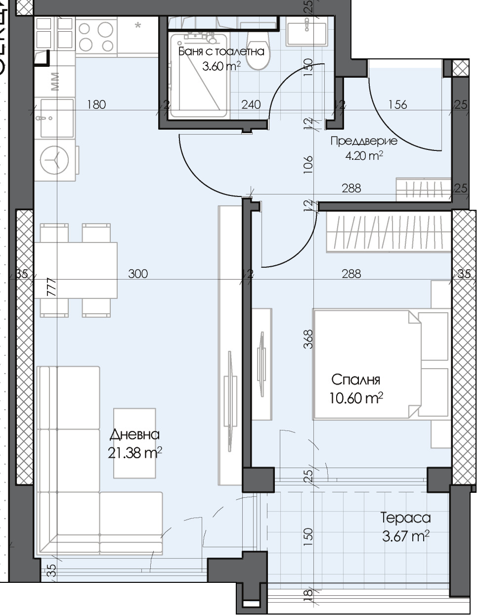 Продава 2-СТАЕН, гр. Пловдив, Гагарин, снимка 2 - Апартаменти - 52469474