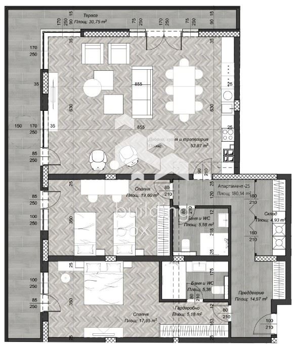 Eladó  2 hálószobás Sofia , Centar , 212 négyzetméter | 36277199 - kép [4]