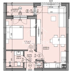 1 slaapkamer Vladislav Varnentsjik 1, Varna