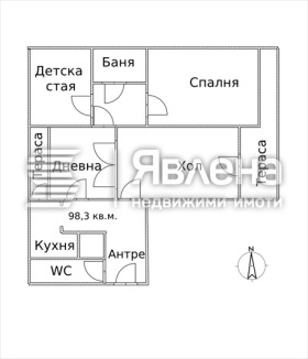 3-стаен град Пловдив, Център 1