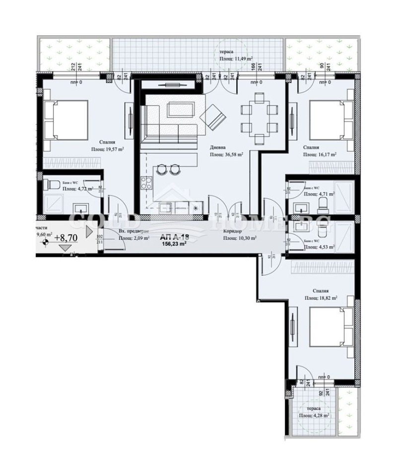 Продава 4-СТАЕН, гр. Пловдив, Христо Смирненски, снимка 2 - Апартаменти - 52390153