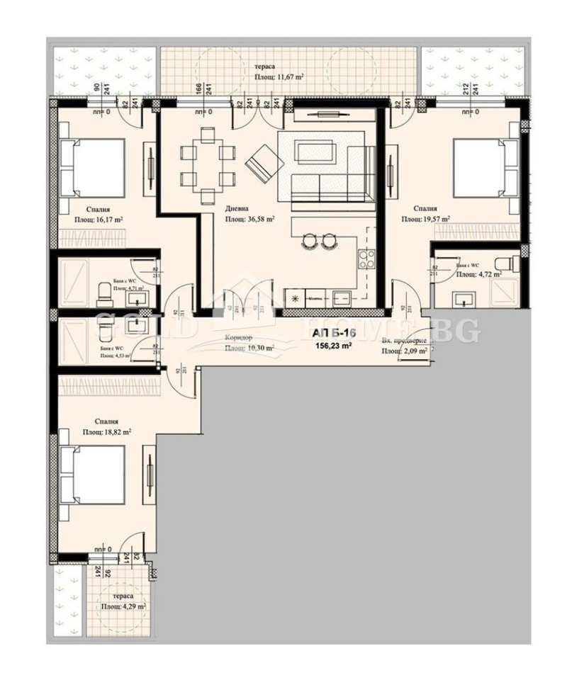 Продава 4-СТАЕН, гр. Пловдив, Христо Смирненски, снимка 3 - Апартаменти - 52390153