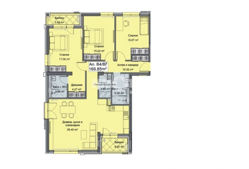 À venda  Mais de 3 quartos Sofia , Boiana , 170 m² | 23141115 - imagem [4]