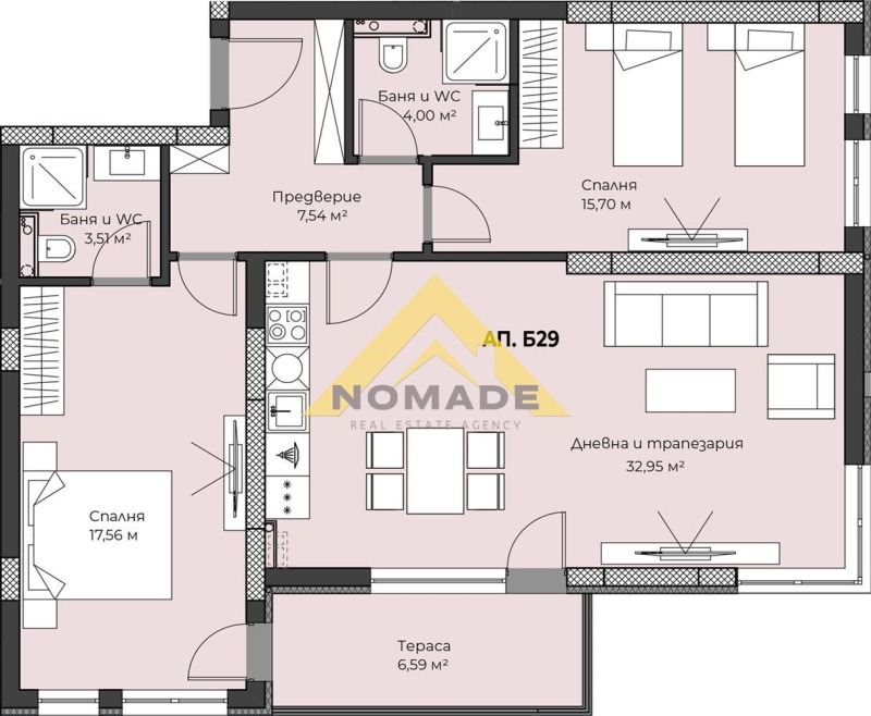 Продава 2-СТАЕН, гр. Пловдив, Христо Смирненски, снимка 3 - Aпартаменти - 48889859