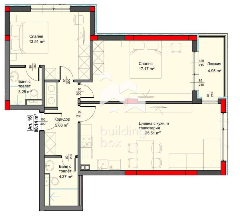 Продава 3-СТАЕН, гр. Варна, Аспарухово, снимка 2 - Aпартаменти - 49259572