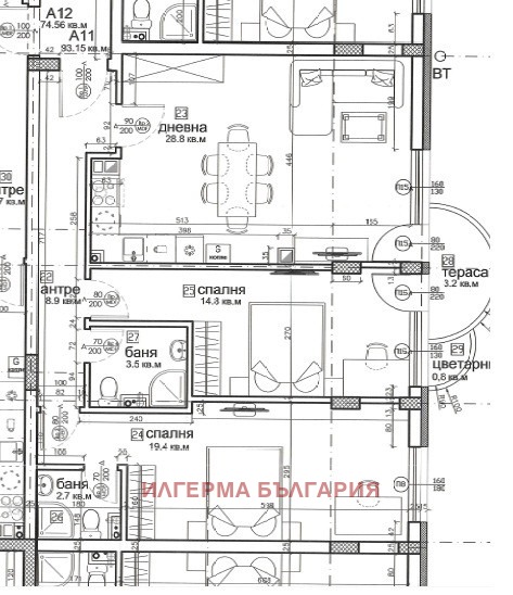 Продава 3-СТАЕН, гр. София, Витоша, снимка 3 - Aпартаменти - 48915719