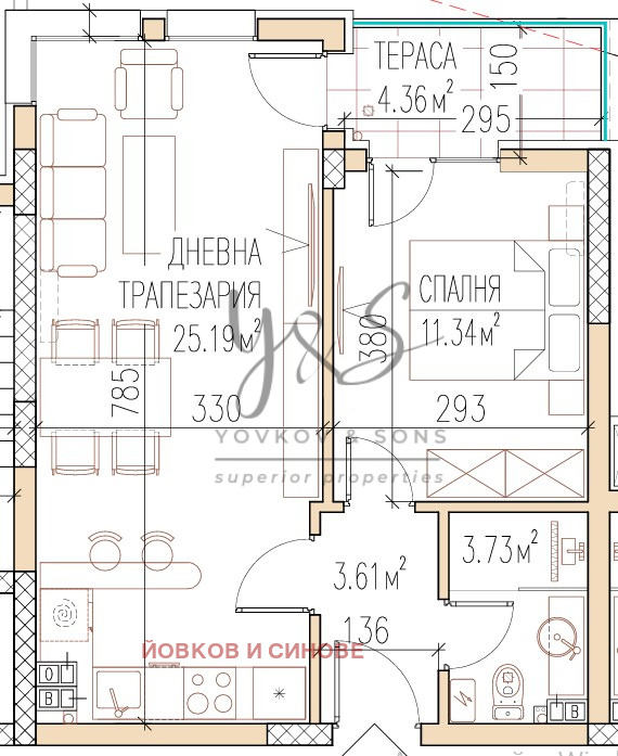 Продава  2-стаен град Пловдив , Остромила , 63 кв.м | 81678430