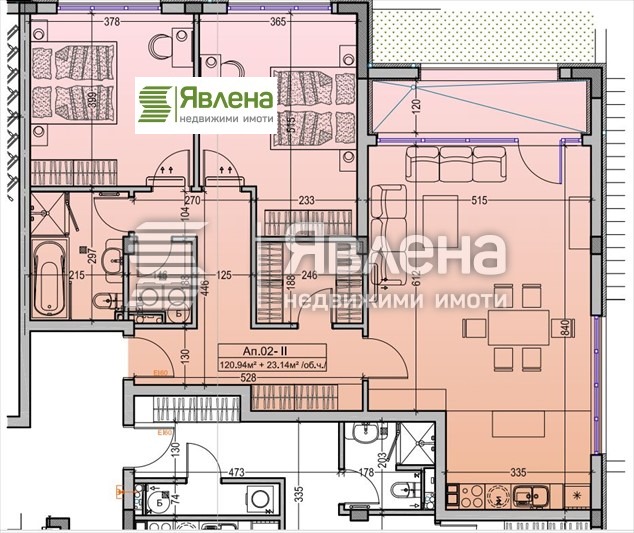Til salgs  2 soverom Sofia , Dragalevtsi , 144 kvm | 33629160 - bilde [12]
