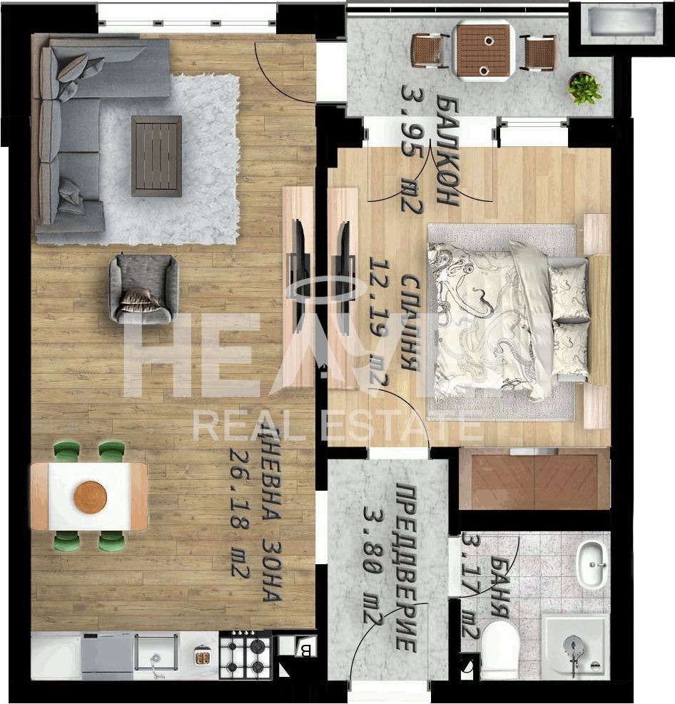 Продава 2-СТАЕН, гр. Пловдив, Беломорски, снимка 3 - Апартаменти - 53613267