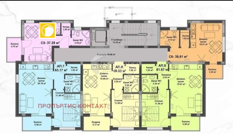 Продава 1-СТАЕН, к.к. Слънчев бряг, област Бургас, снимка 11 - Апартаменти - 53231201