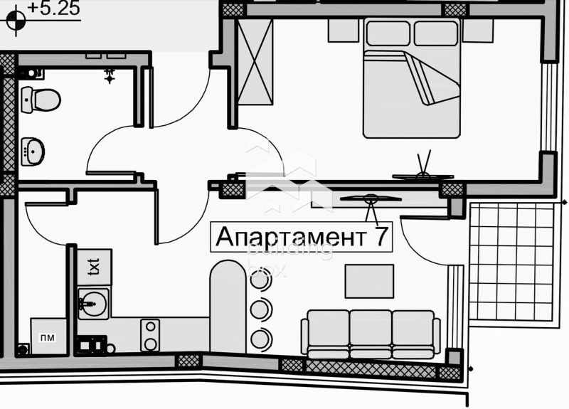 Te koop  1 slaapkamer Plovdiv , Christo Smirnenski , 63 m² | 19589008 - afbeelding [2]