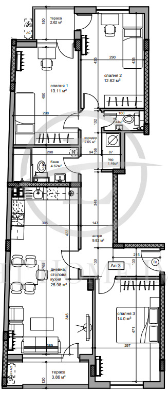 Till salu  1 sovrum Plovdiv , Kjutjuk Parij , 70 kvm | 73082554 - bild [5]