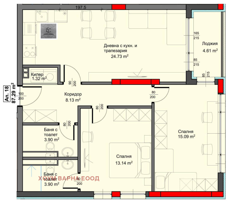 Продава  3-стаен град Варна , Аспарухово , 99 кв.м | 98456463