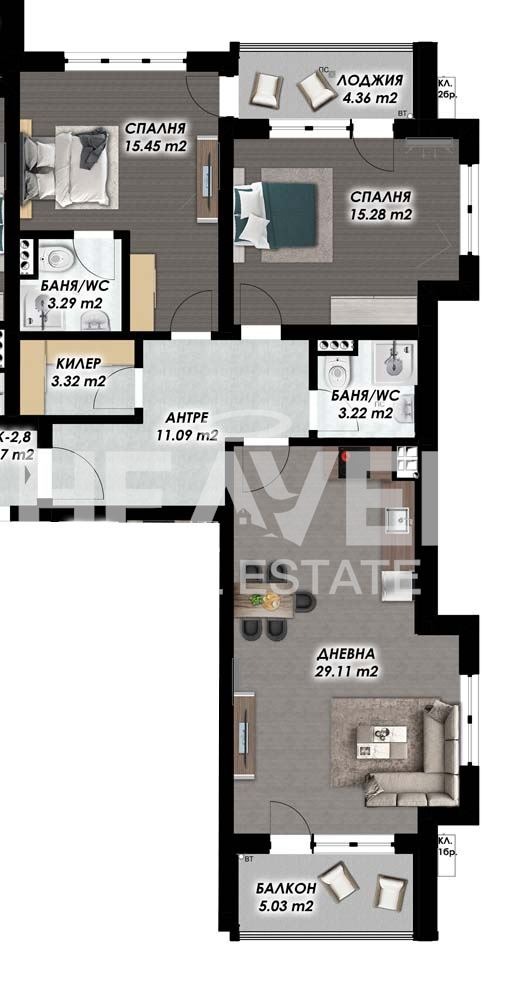 Продава 3-СТАЕН, гр. Пловдив, Гагарин, снимка 4 - Апартаменти - 52603636