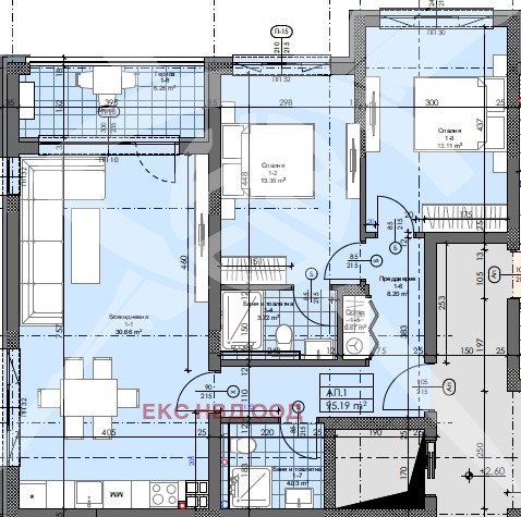 Til salg  2 soveværelser region Plovdiv , Asenovgrad , 112 kvm | 21455355