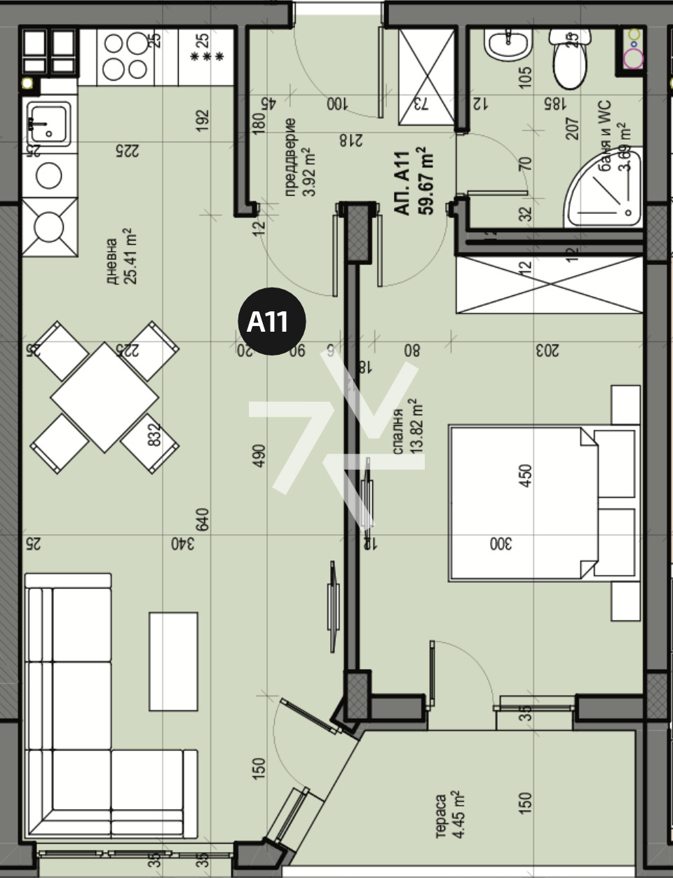 Продава 2-СТАЕН, гр. София, Люлин 5, снимка 5 - Апартаменти - 53867456