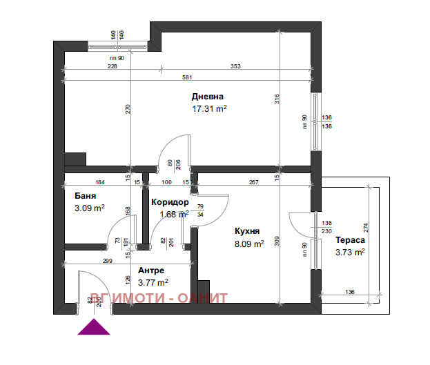 Продава 1-СТАЕН, гр. София, Карпузица, снимка 11 - Апартаменти - 55411414