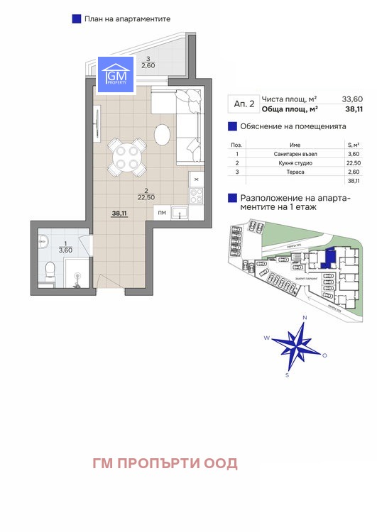 Продава 1-СТАЕН, гр. Варна, к.к. Чайка, снимка 2 - Апартаменти - 53315907