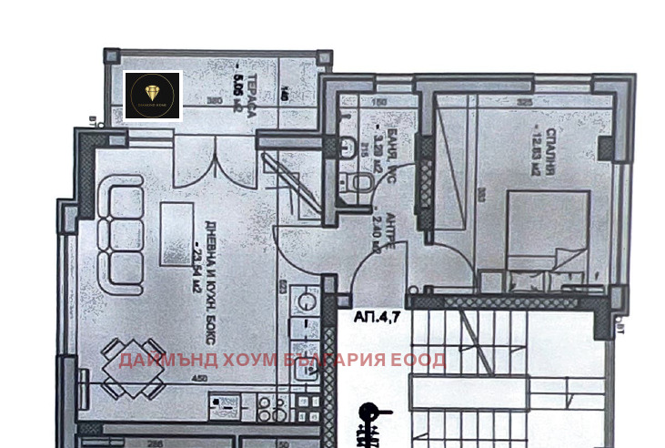 Продава 2-СТАЕН, гр. Пловдив, Христо Смирненски, снимка 2 - Aпартаменти - 49462576