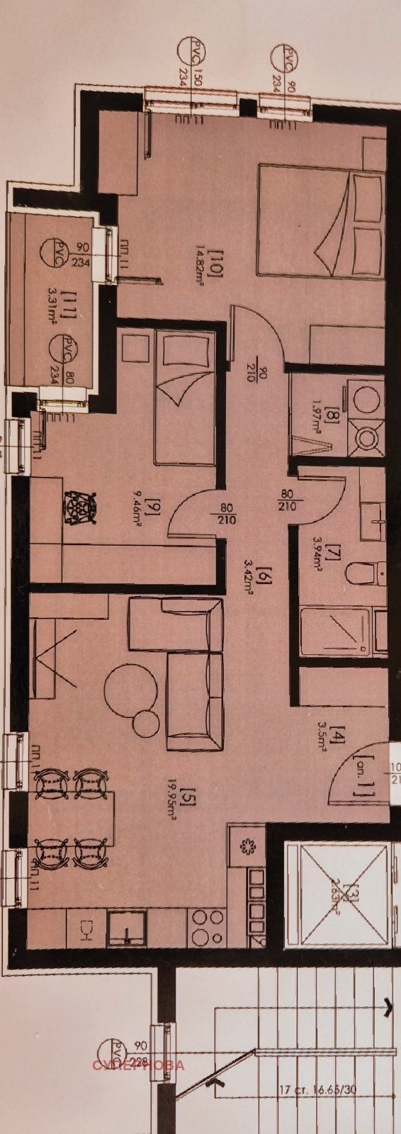 Продава 3-СТАЕН, гр. Хасково, Любен Каравелов, снимка 4 - Aпартаменти - 48019996