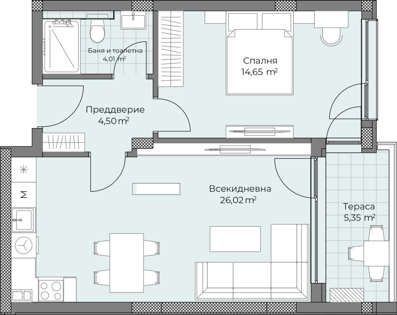 Продава 2-СТАЕН, гр. Пловдив, Остромила, снимка 5 - Aпартаменти - 48783438