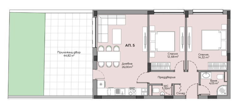 Na prodej  2 ložnice Plovdiv , Karšijaka , 85 m2 | 36204184