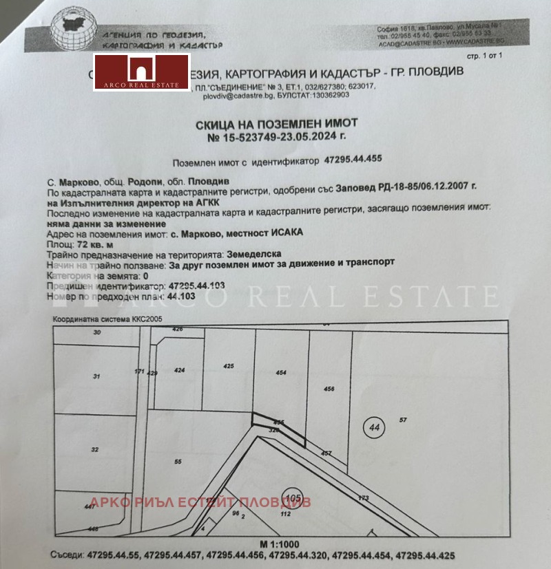 Satılık  Komplo bölge Filibe , Markovo , 728 metrekare | 24303505 - görüntü [2]