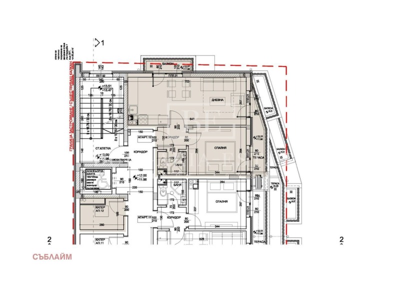 Na prodej  1 ložnice Varna , Levski 1 , 67 m2 | 89945045