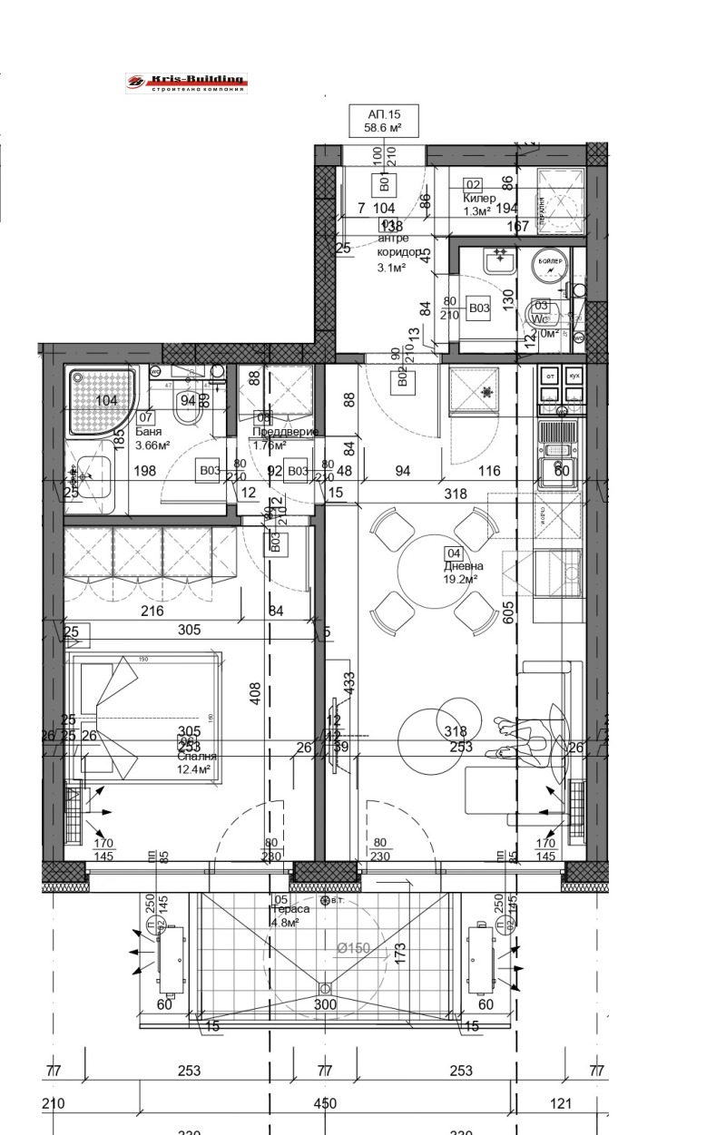 Продава 2-СТАЕН, гр. Варна, Трошево