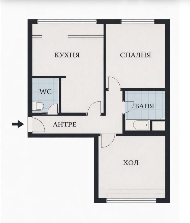 Продава 2-СТАЕН, гр. София, Надежда 3, снимка 5 - Апартаменти - 53381591