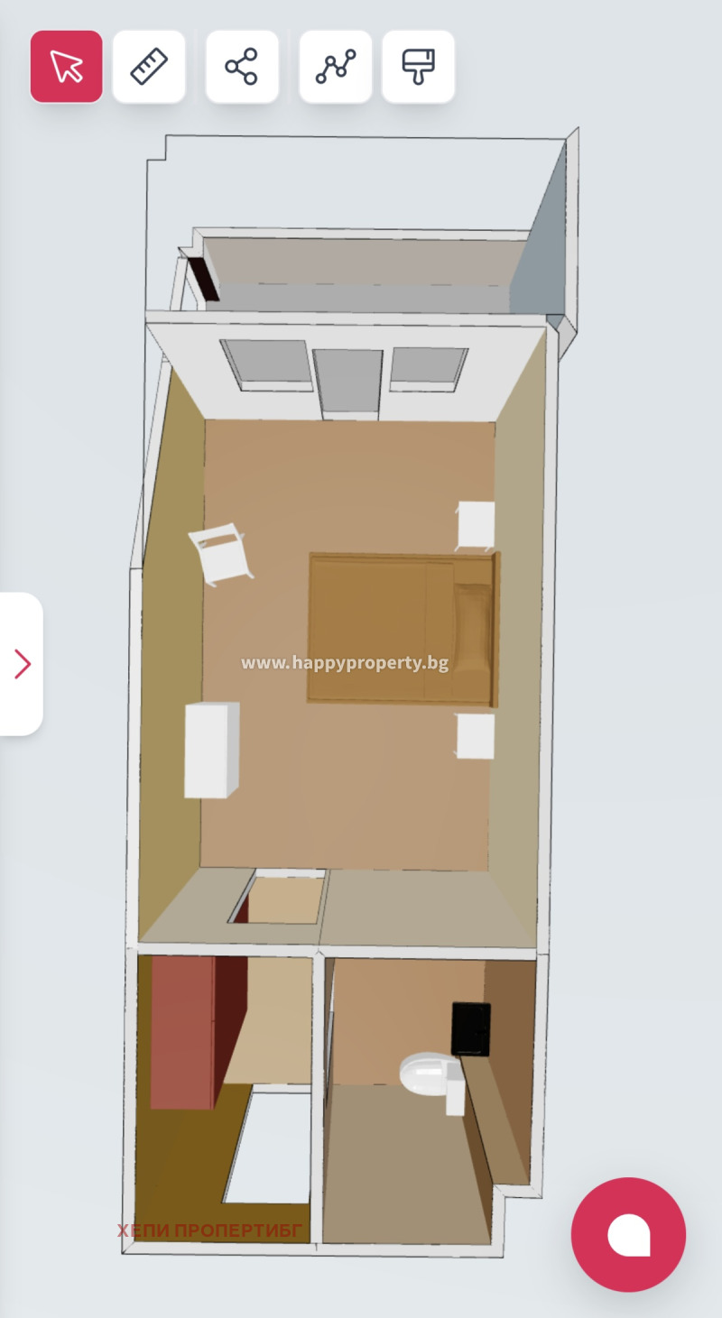 De vânzare  Studio regiunea Burgas , Ravda , 37 mp | 54933715 - imagine [14]