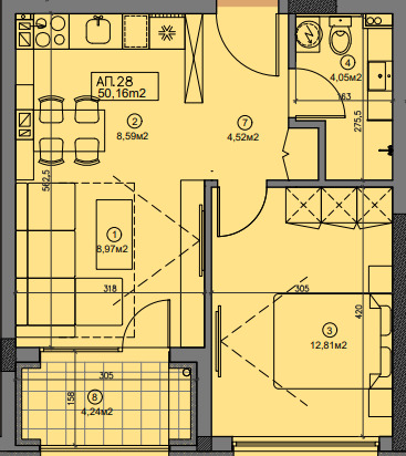Продава 2-СТАЕН, к.к. Слънчев бряг, област Бургас, снимка 2 - Апартаменти - 54157652