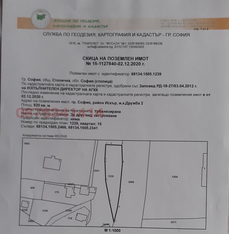 Продава ПАРЦЕЛ, гр. София, Дружба 2, снимка 4 - Парцели - 53016332