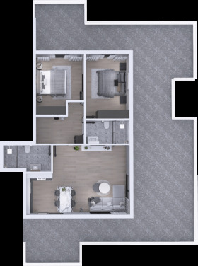 Te koop 2 slaapkamers