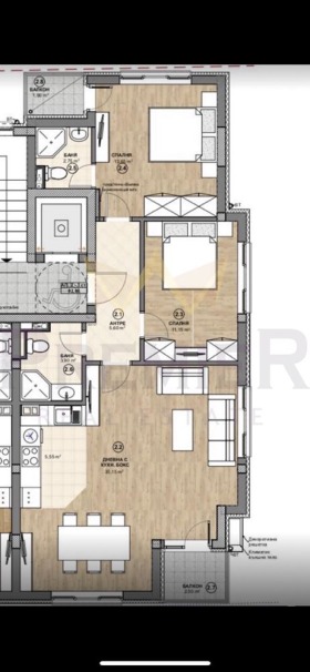 2 bedroom Bakston, Sofia 1