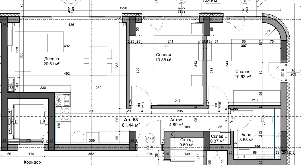 Продава 3-СТАЕН, гр. Варна, Трошево, снимка 4 - Апартаменти - 53324360