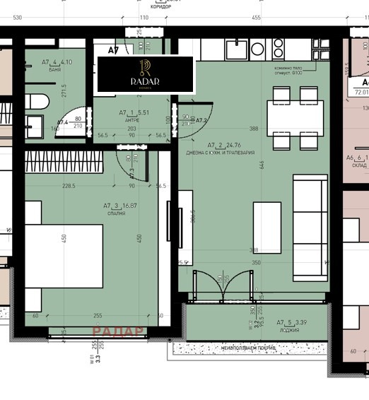 Na sprzedaż  1 sypialnia Sofia , Drużba 2 , 76 mkw | 85696056