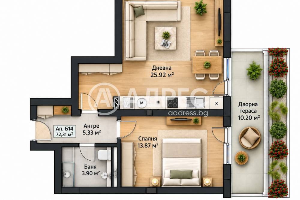 Продава 2-СТАЕН, гр. София, Малинова долина, снимка 2 - Апартаменти - 56737829