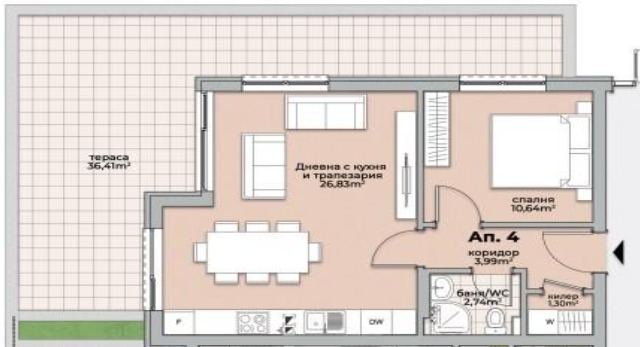 Till salu  1 sovrum Varna , Briz , 78 kvm | 27550988 - bild [5]