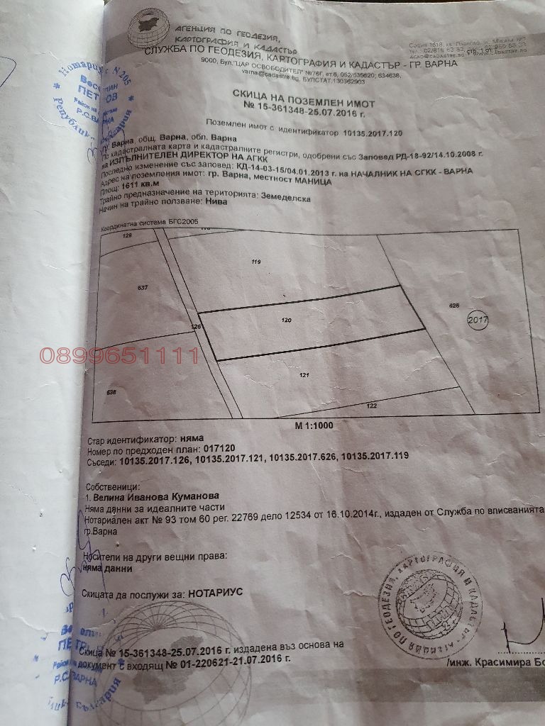 Продава ЗЕМЕДЕЛСКА ЗЕМЯ, гр. Варна, област Варна, снимка 2 - Земеделска земя - 47086149