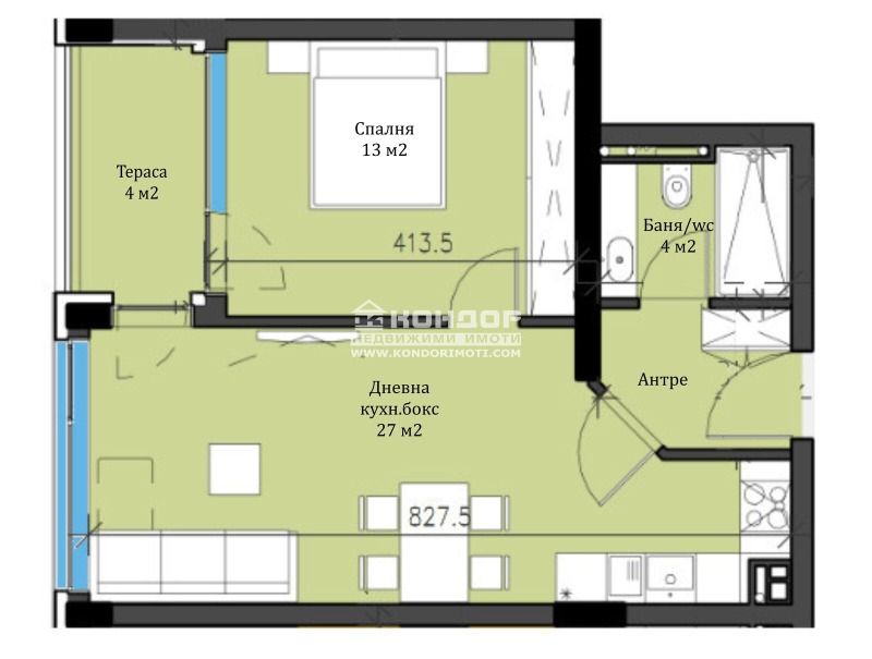 Satılık  1 yatak odası Plovdiv , Karşiyaka , 65 metrekare | 68291154 - görüntü [4]