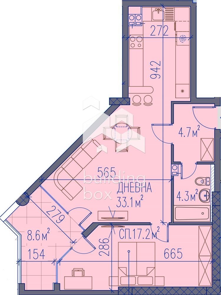 Продава 2-СТАЕН, гр. Пловдив, Младежки Хълм, снимка 6 - Aпартаменти - 47202650