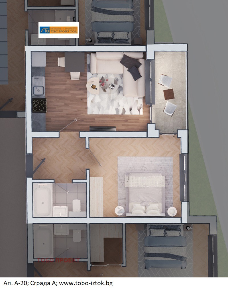 Продава 2-СТАЕН, град София, Дружба 2 • 131801 € / 257780.35 лв. • 54571794 1