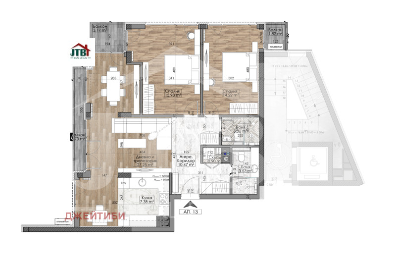 Продава 3-СТАЕН, гр. София, Манастирски ливади, снимка 4 - Апартаменти - 52447023