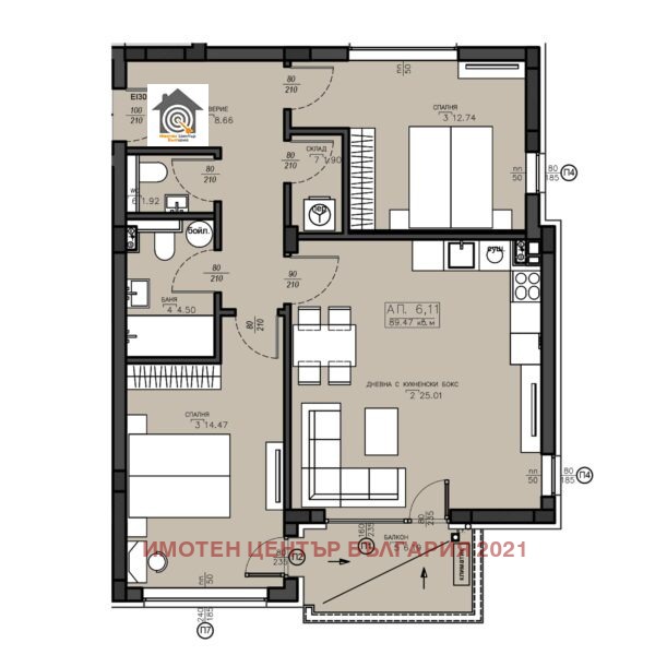 Продава 3-СТАЕН, гр. София, Малинова долина, снимка 8 - Апартаменти - 54631081