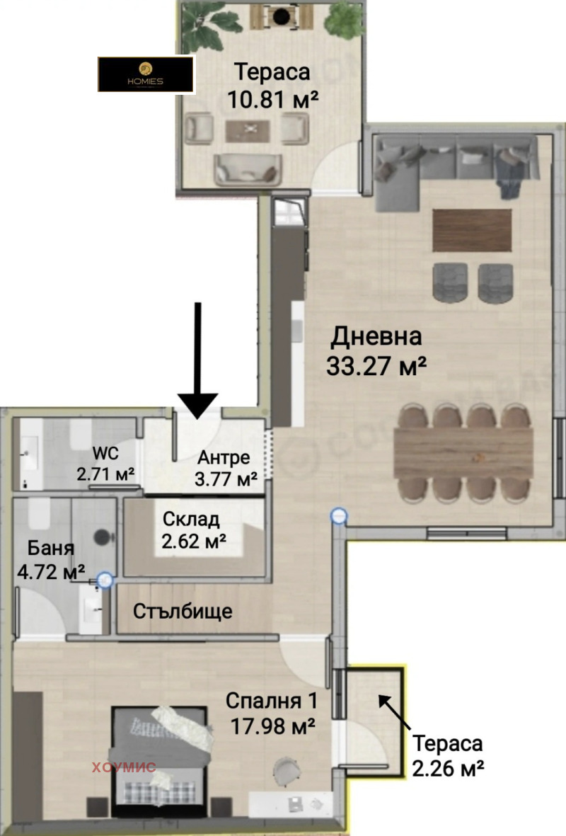 Продава МЕЗОНЕТ, град София, Център • 427000 € / 835139.41 лв. • 95705053 1