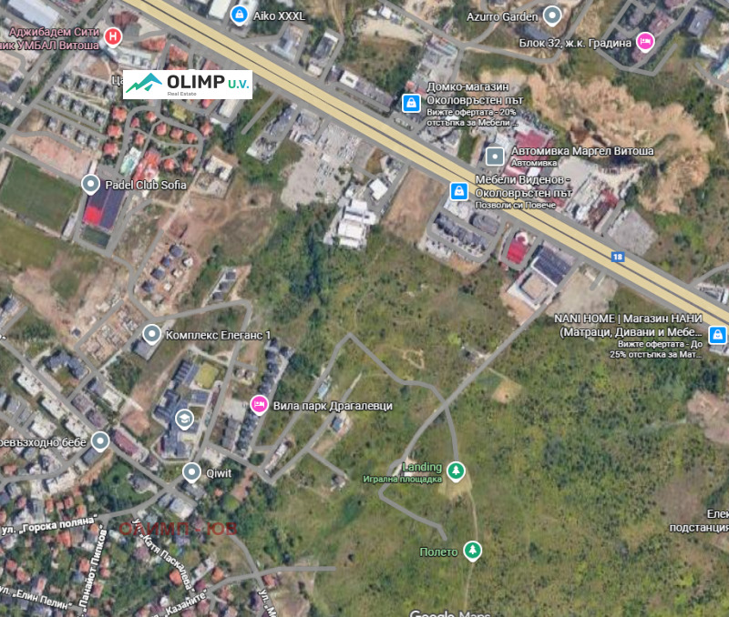 En venta  Trama Sofia , Dragalevtsi , 3564 metros cuadrados | 75316186