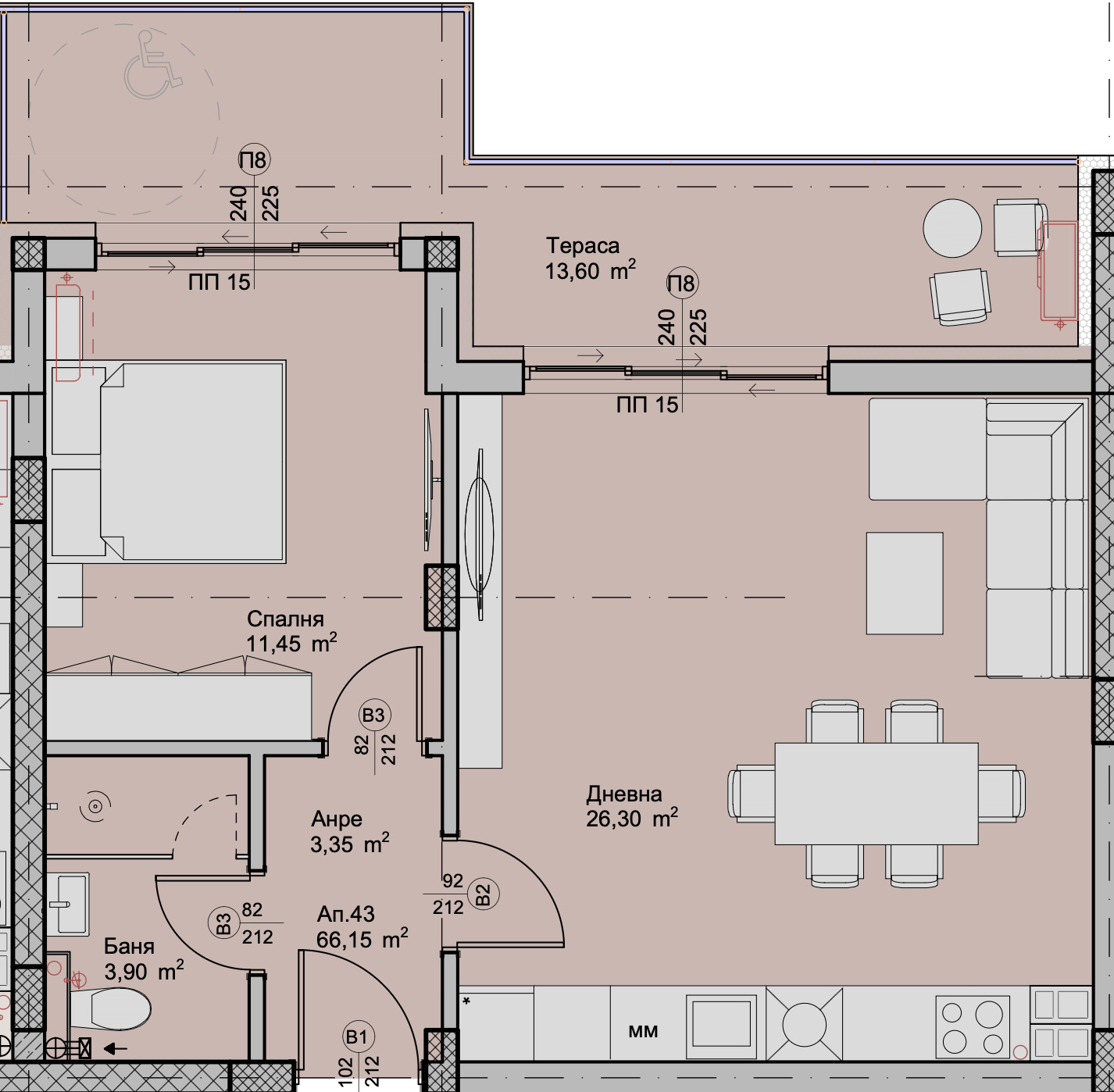 Продава 2-СТАЕН, гр. Пловдив, Христо Смирненски, снимка 3 - Апартаменти - 53979641
