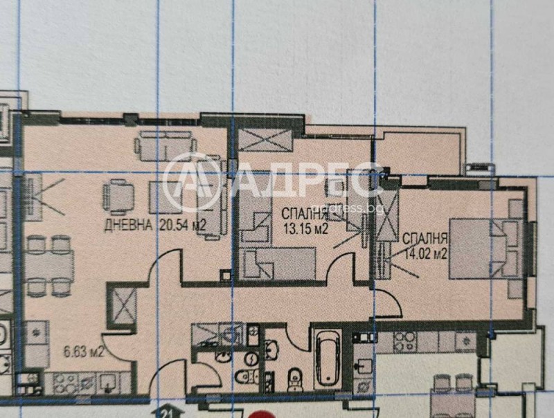 Продава 3-СТАЕН, гр. София, Кръстова вада, снимка 3 - Aпартаменти - 46962433