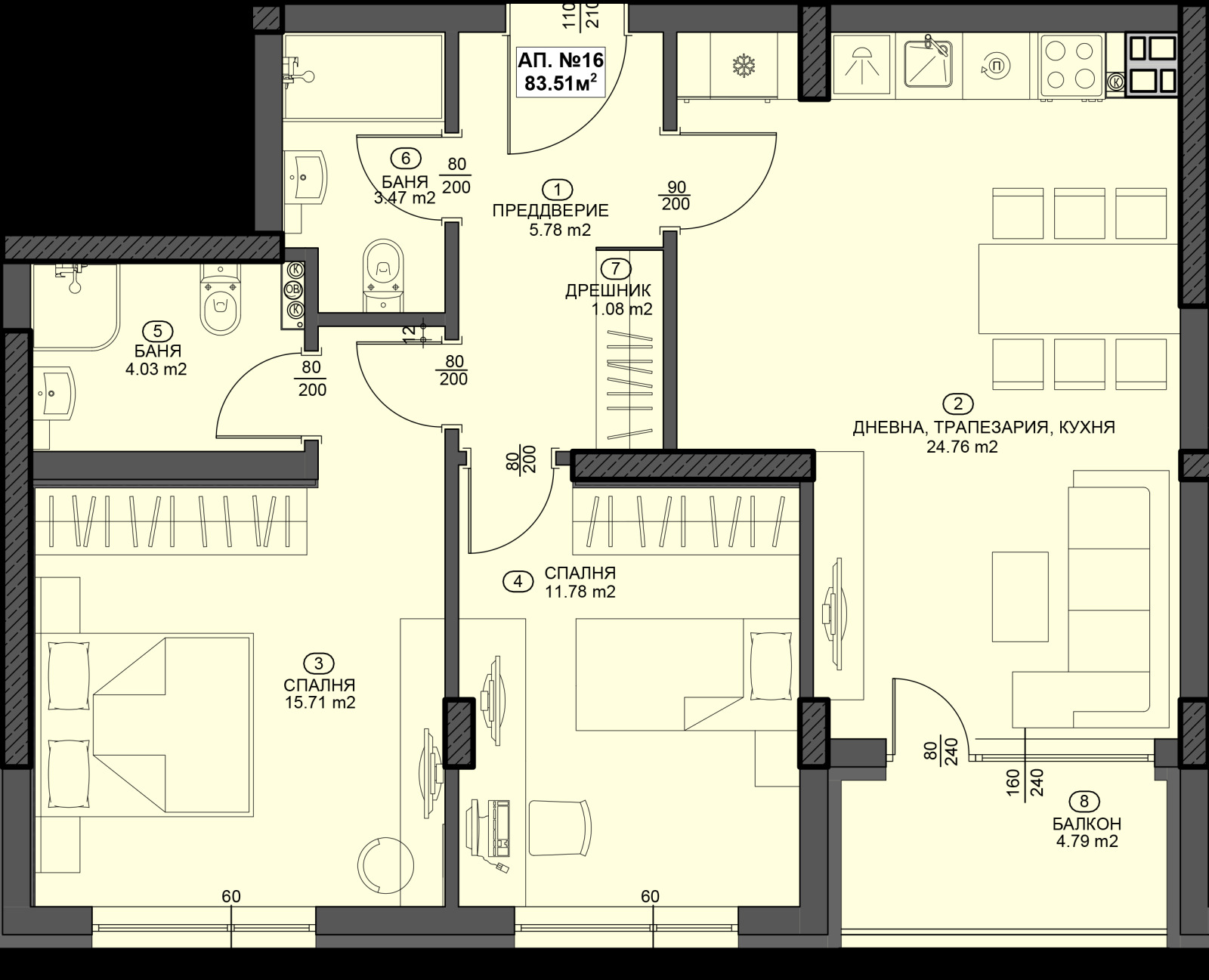 Продава 3-СТАЕН, гр. София, област София-град, снимка 10 - Апартаменти - 53035032